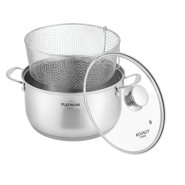 Royalty Line® Prémiová 3-dielna súprava na varenie cestovín – Nerezová oceľ, 8L
