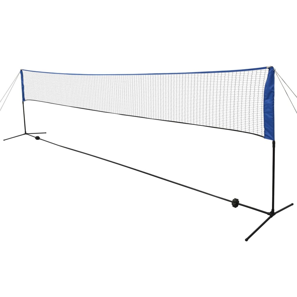 vidaXL Bedmintonová sieť s košíkmi 600x155 cm-1