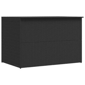 vidaXL Záhradný úložný box čierny 150x100x100 cm polyratanový-1