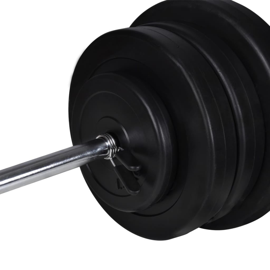 vidaXL Posilňovacia lavica, jednoručné a obojručné činky 60,5 kg-11