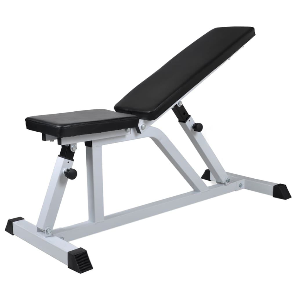 vidaXL Posilňovacia lavica, jednoručné a obojručné činky 60,5 kg-3