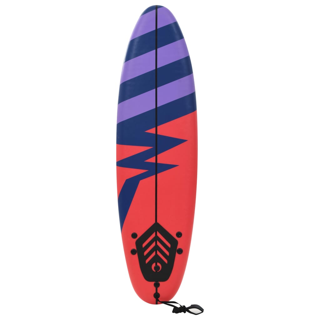 vidaXL Surfová doska 170 cm pruhovaná-3