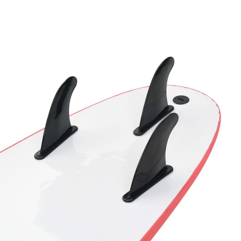 vidaXL Surfová doska 170 cm pruhovaná-7