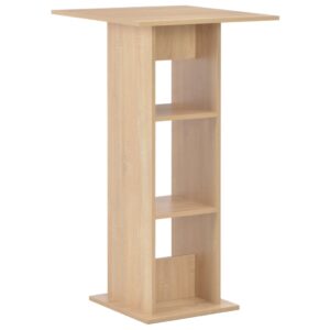 vidaXL Barový stôl v dubovej farbe 60x60x110 cm-1