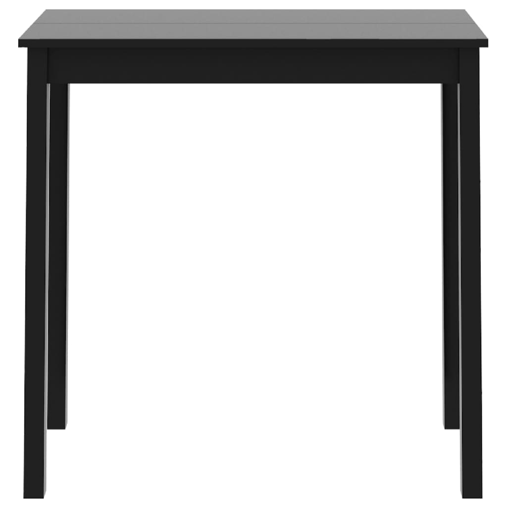 vidaXL Barový stôl, MDF, čierny 115x55x107 cm-3