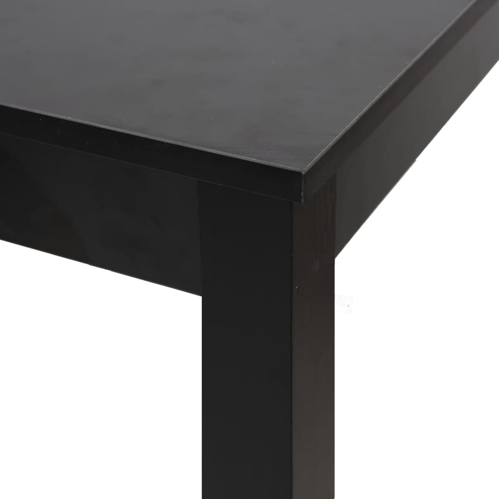 vidaXL Barový stôl, MDF, čierny 115x55x107 cm-5