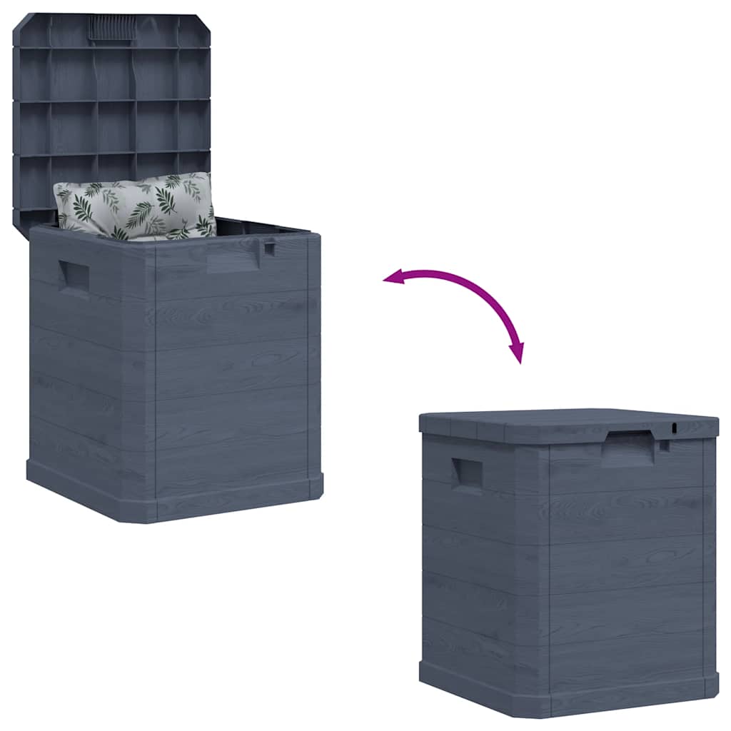 vidaXL Záhradný úložný box antracitový 90 l-7