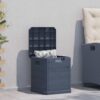 vidaXL Záhradný úložný box antracitový 90 l-1