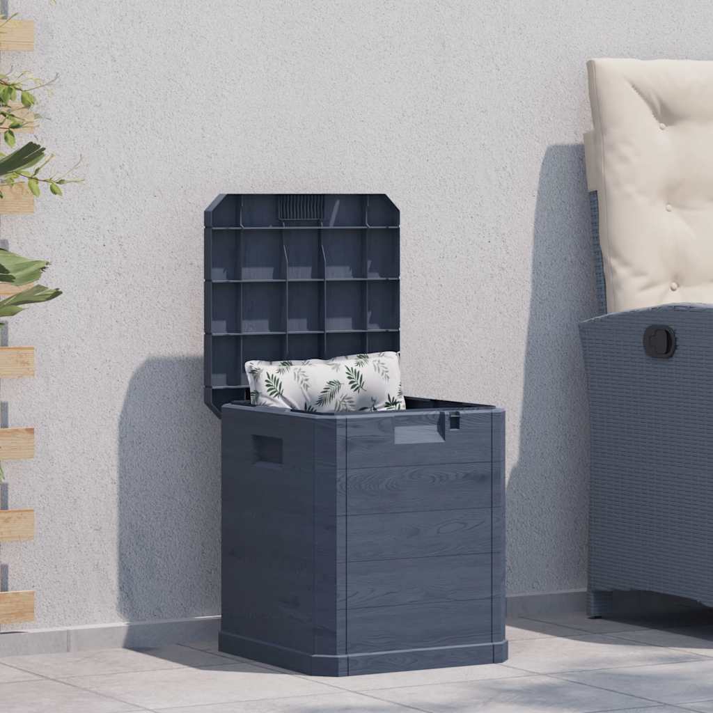 vidaXL Záhradný úložný box antracitový 90 l-1