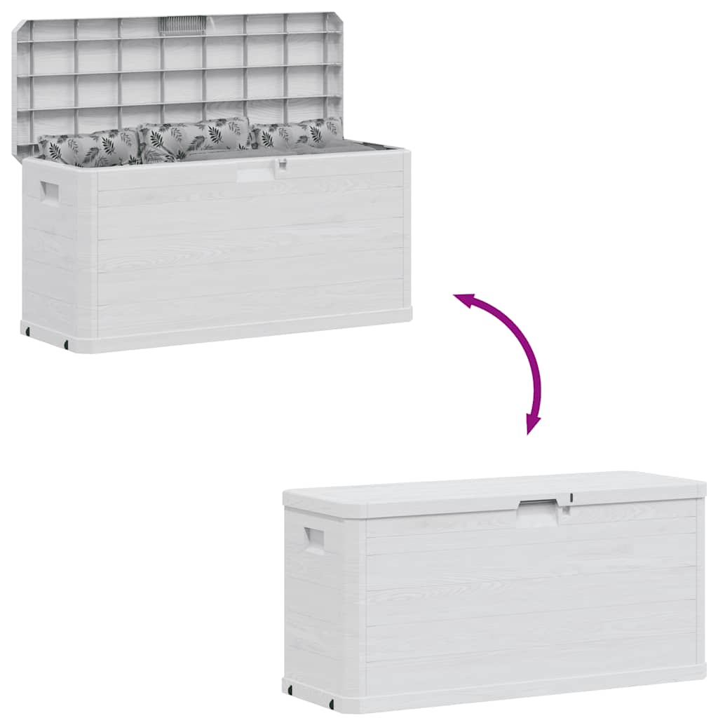 vidaXL Záhradný úložný box 280 l, svetlosivý-7