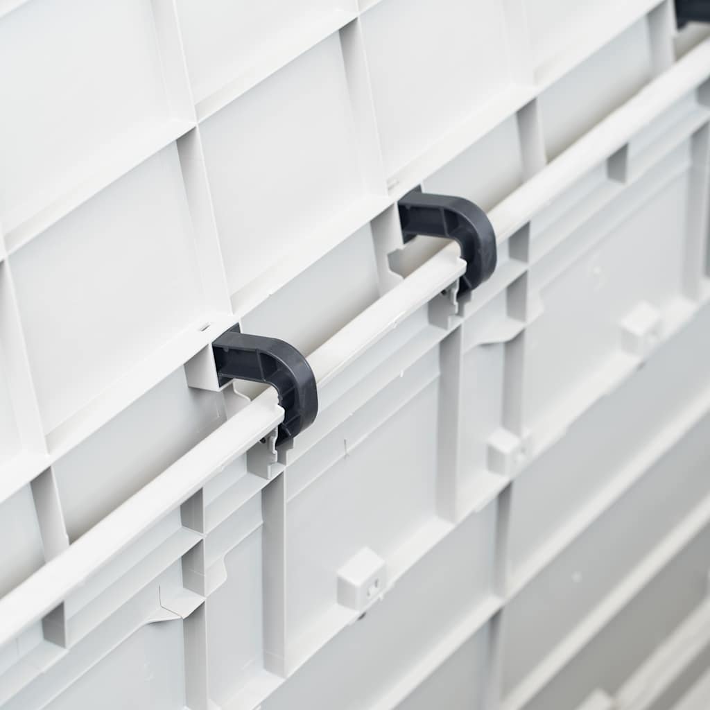 vidaXL Záhradný úložný box 280 l, svetlosivý-9