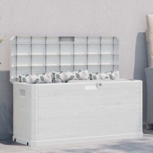 vidaXL Záhradný úložný box 280 l, svetlosivý-1