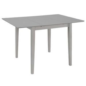 vidaXL Rozkladací jedálenský stôl drevotrieska sivý (80-120)x80x74 cm-1