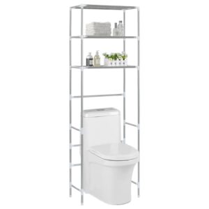 vidaXL Úložný regál nad toaletu s 3 poličkami 53x28x169 cm-1