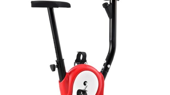 vidaXL Rotopéd s remeňovým odporom, červený-1