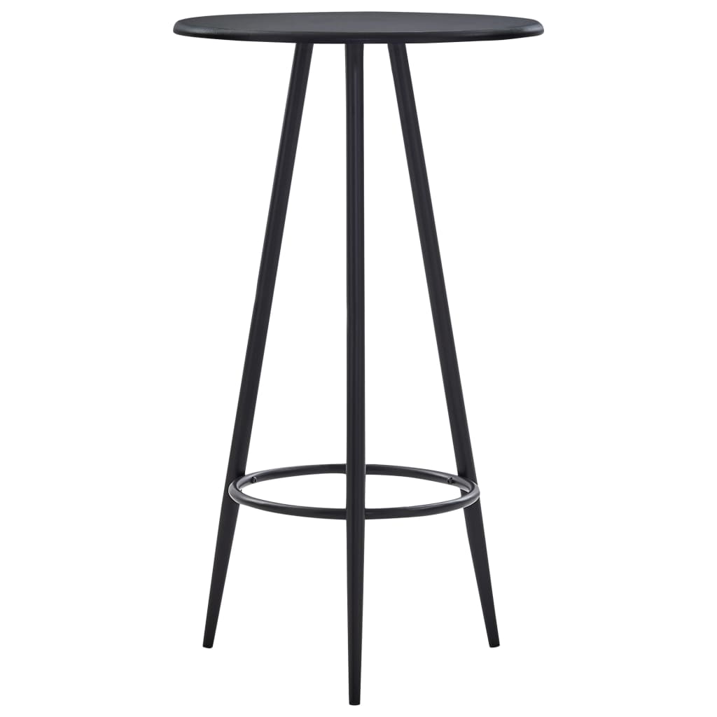 vidaXL Barový stôl čierny 60x107,5 cm MDF-1