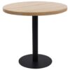 vidaXL Bistro stolík bledohnedý 80 cm MDF-1