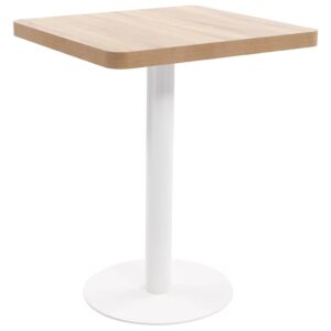 vidaXL Bistro stolík bledohnedý 60x60 cm MDF-1