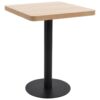 vidaXL Bistro stolík bledohnedý 60x60 cm MDF-1