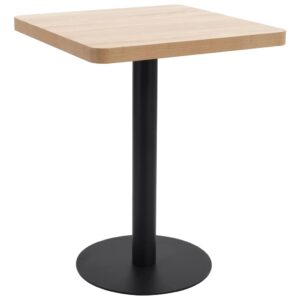 vidaXL Bistro stolík bledohnedý 60x60 cm MDF-1