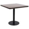 vidaXL Bistro stolík tmavohnedý 80x80 cm MDF-1