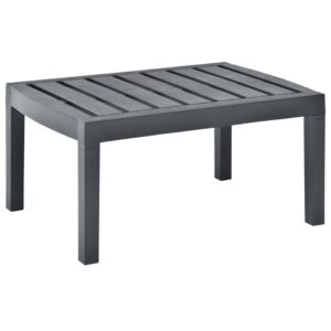 vidaXL Záhradný stolík, antracitový 78x55x38 cm, plast-1