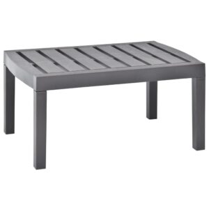 vidaXL Záhradný stolík, mokka 78x55x38 cm, plast-1