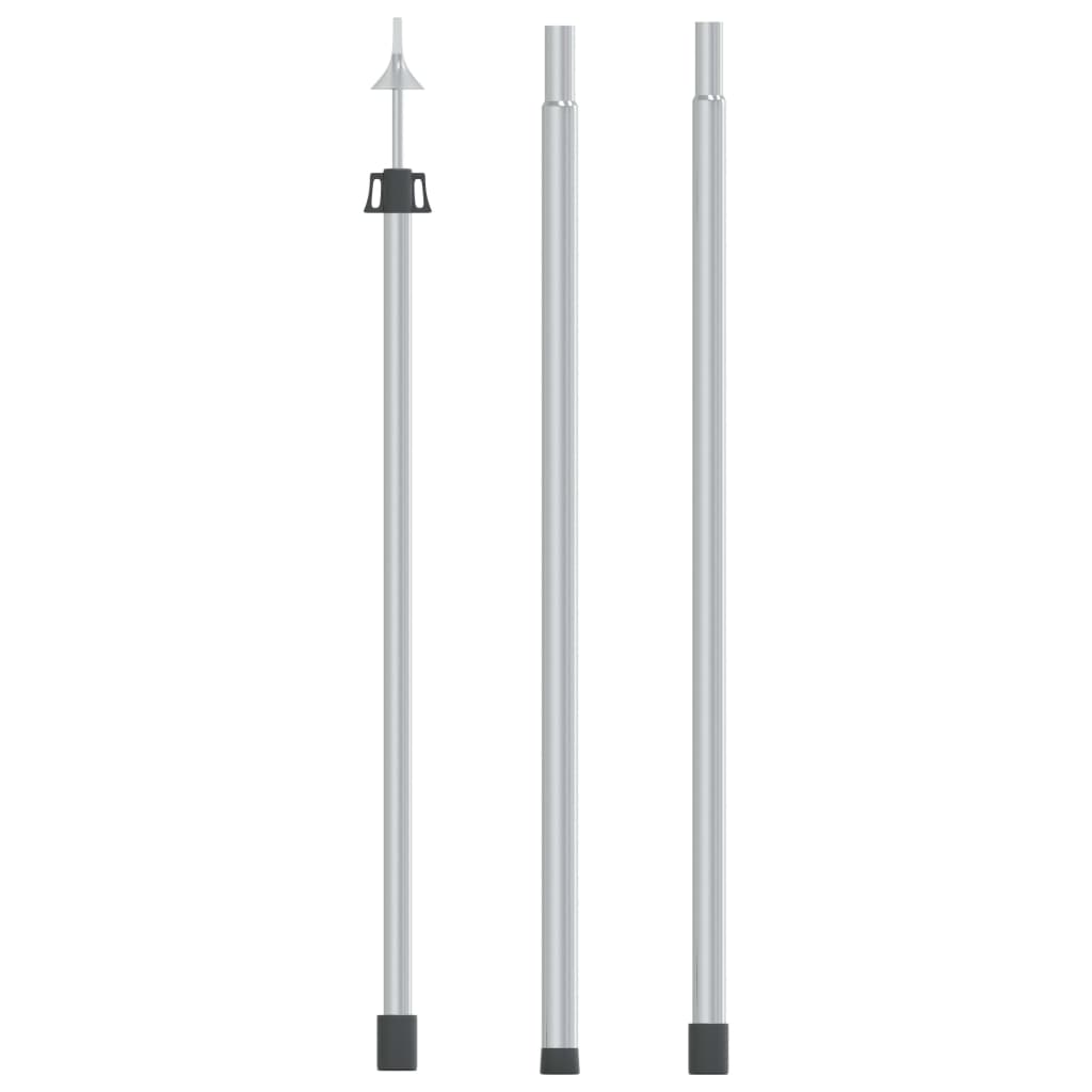 vidaXL Teleskopická tyč na plachtu s dĺžkou 102-260 cm hliník-1