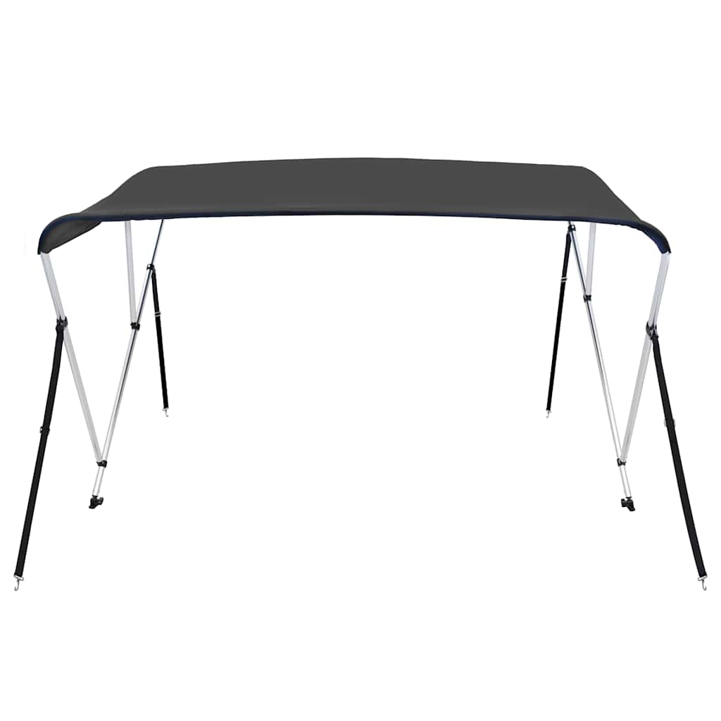 vidaXL Strieška Bimini s 3 oblúkmi, antracitová 183x140x137 cm-3