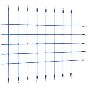 vidaXL Sieť na lezenie 200x150 cm modrá-1