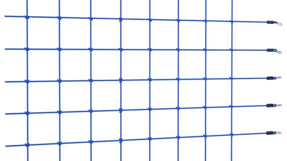 vidaXL Sieť na lezenie 200x150 cm modrá-1