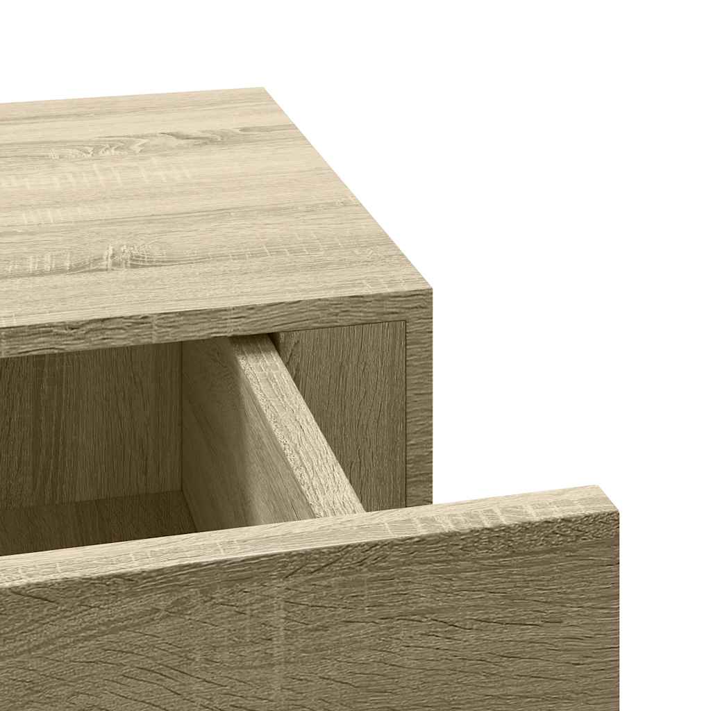 vidaXL Nástenná zásuvková polica dubová 40x23,5x10 cm MDF-9