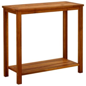 vidaXL Záhradný konzolový stolík 80x35x75 cm akáciový masív-1