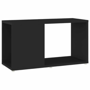 vidaXL TV skrinka, čierna 60x24x32cm, drevotrieska-1