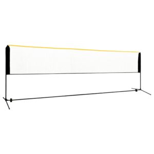 vidaXL Nastaviteľná bedmintonová sieť 500x103x94-158 cm kov-1