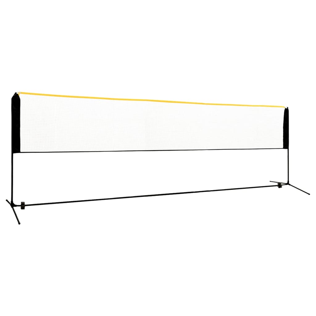 vidaXL Nastaviteľná bedmintonová sieť 500x103x94-158 cm kov-1