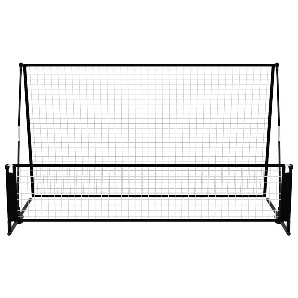 vidaXL 2-v-1 futbalová odrazová sieť 202x104x120 cm oceľ-3
