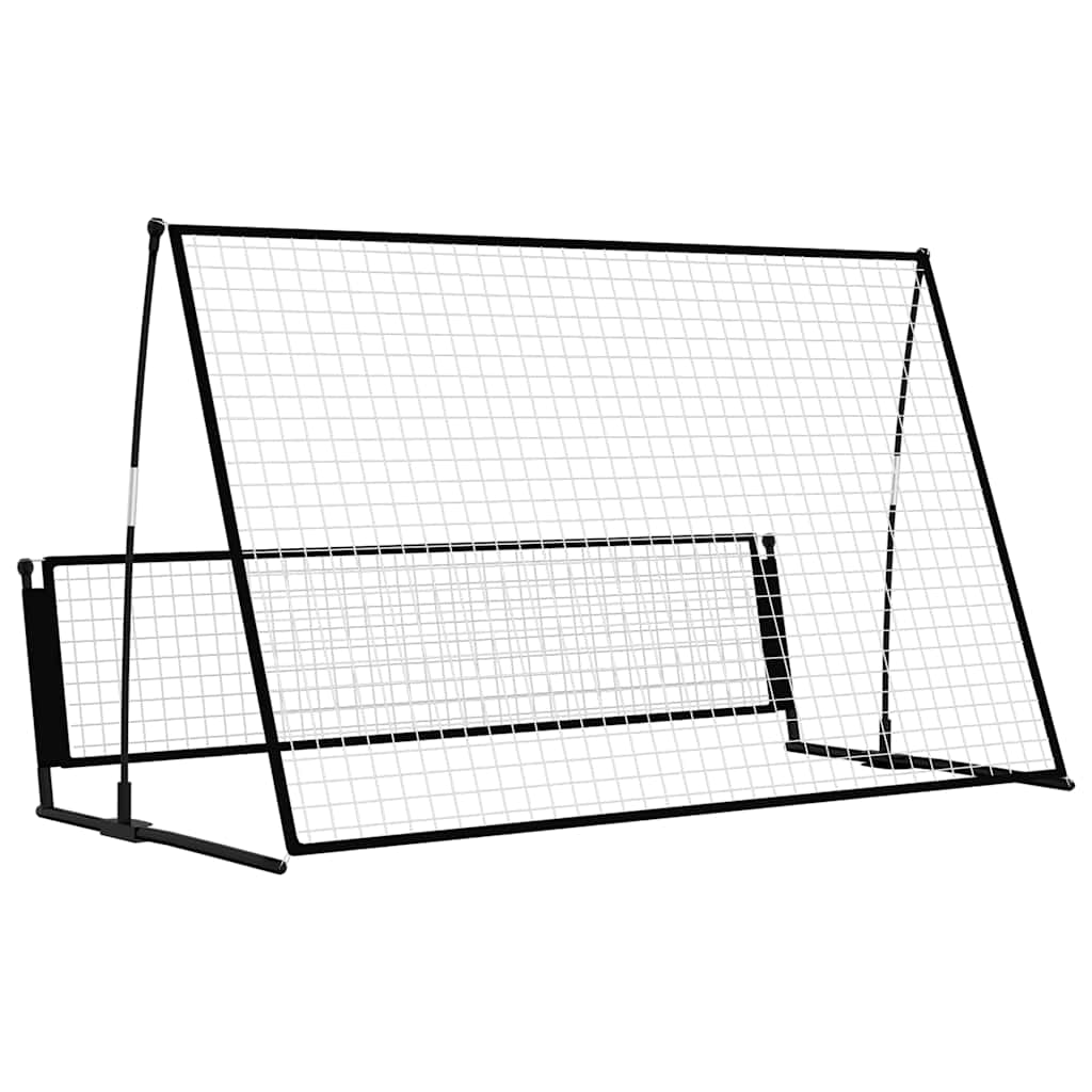 vidaXL 2-v-1 futbalová odrazová sieť 202x104x120 cm oceľ-5