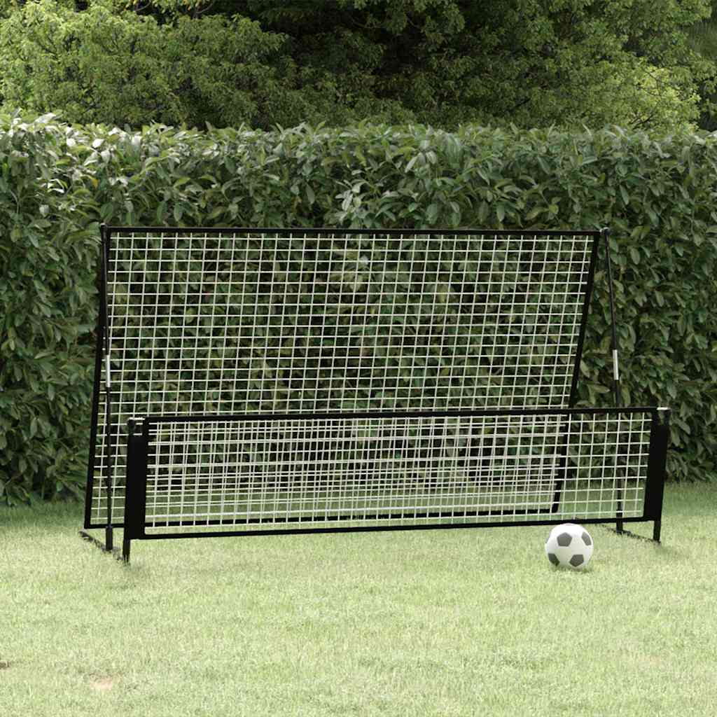 vidaXL 2-v-1 futbalová odrazová sieť 202x104x120 cm oceľ-1