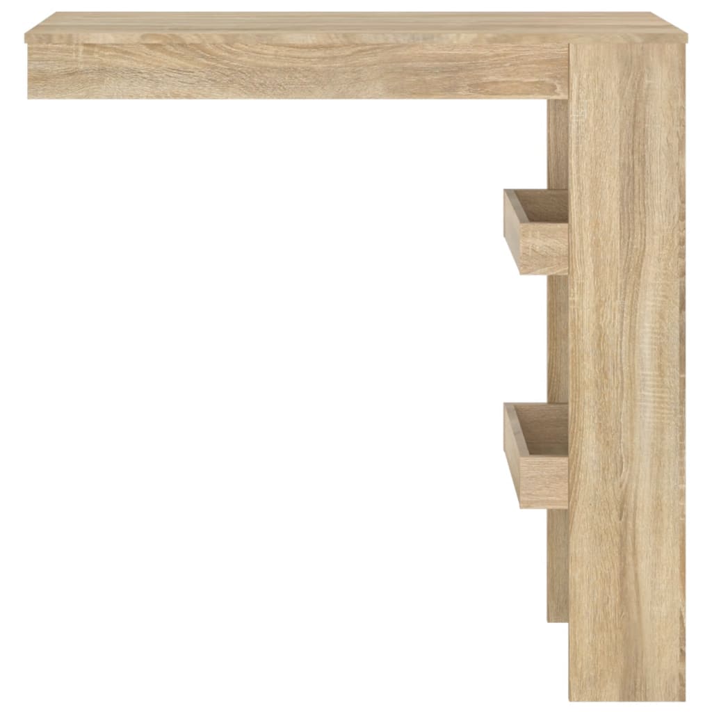 vidaXL Nástenný barový stôl sonoma 102x45x103,5 cm spracované drevo-3