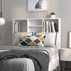 vidaXL Čelo postele so skrinkou biele 100x19x103,5 cm-1