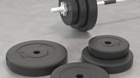 vidaXL Závažia na činku 6 ks 30 kg cement-1