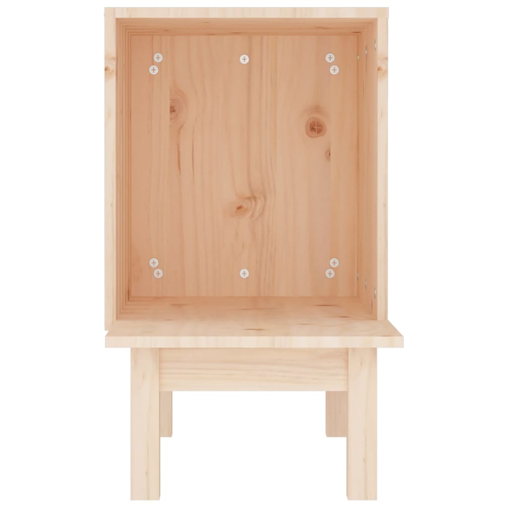 vidaXL Mačací domček 60x36x60 cm borovicový masív-5