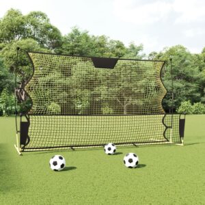 vidaXL Futbalová odrazová sieť čierno-žltá 183x85x120 cm polyester-1