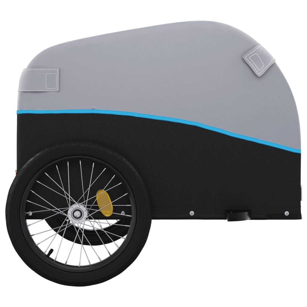 vidaXL Vozík za bicykel, čierno modrý 30 kg, železo-7