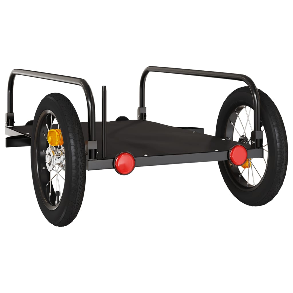 vidaXL Príves na bicykel, čierny 122x53x31 cm, železo-7