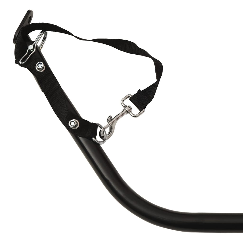 vidaXL Príves na bicykel, čierny 122x53x31 cm, železo-9