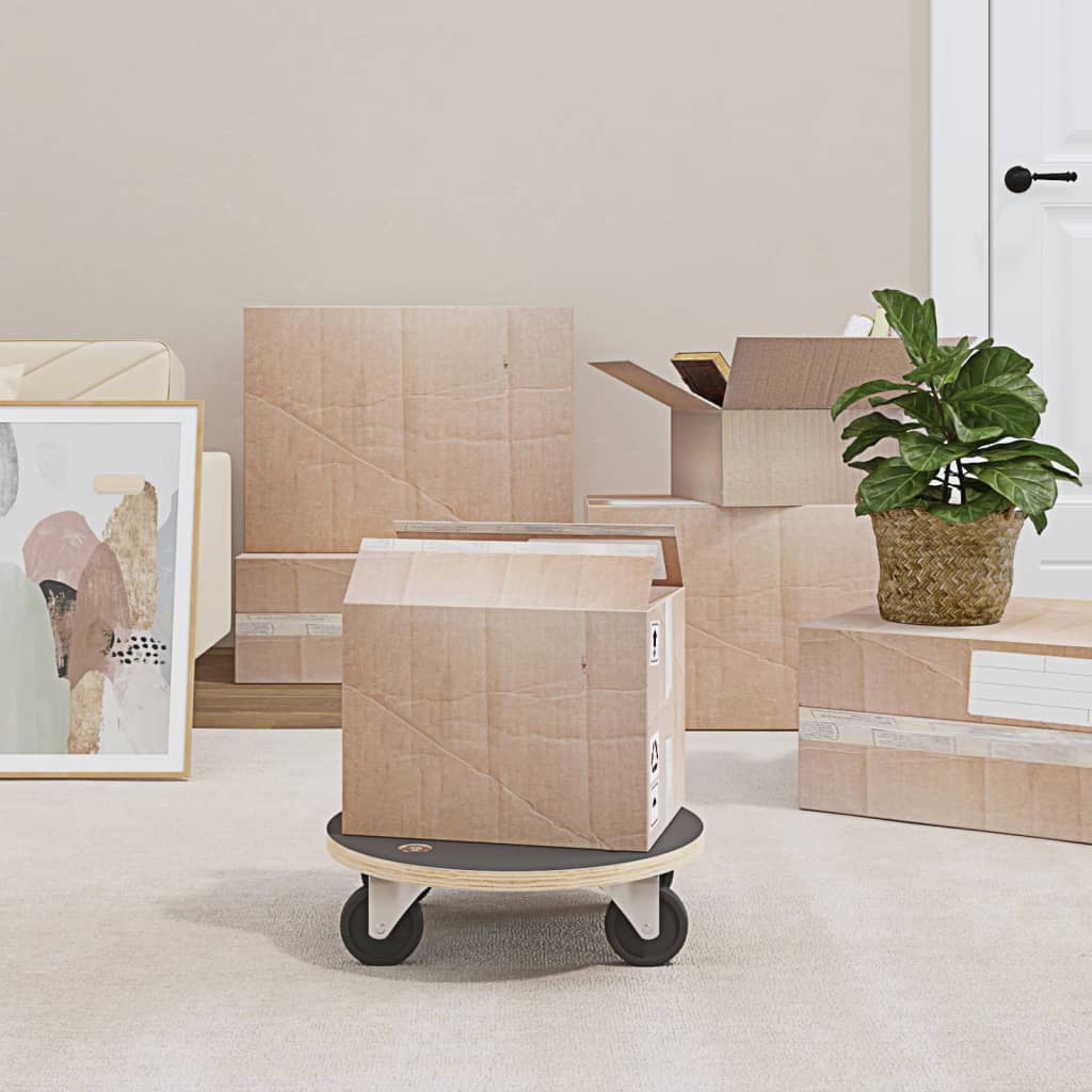 vidaXL Transportné vozíky 2 ks, okrúhle Ø38x11,5 cm 250 kg-1