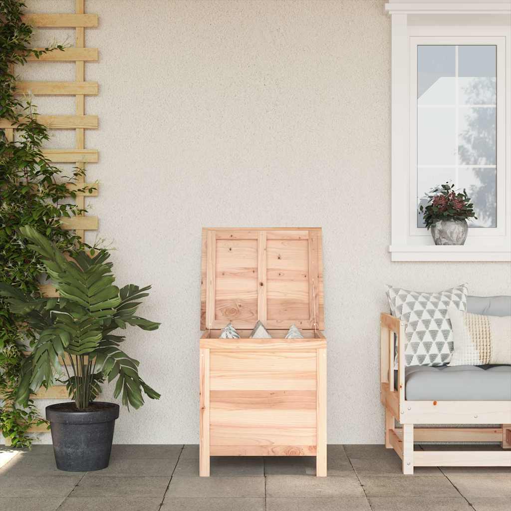 vidaXL Záhradný úložný box 50x49x56,5 cm jedľové masívne drevo-1