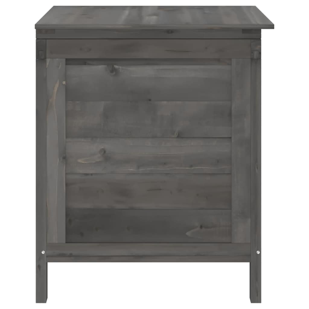 vidaXL Záhradný úložný box antracitový 50x49x56,5 cm jedľový masív-5
